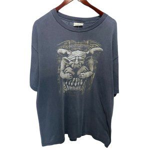 Vintage 90s gargoyle gothic guardian T shirt XL Black 0113